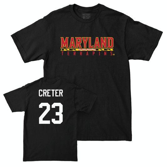 Men's Lacrosse Black Maryland Tee  - Sean Creter