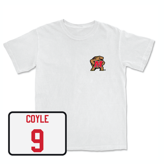 Women's Soccer White Testudo Comfort Colors Tee - Katherine Coyle