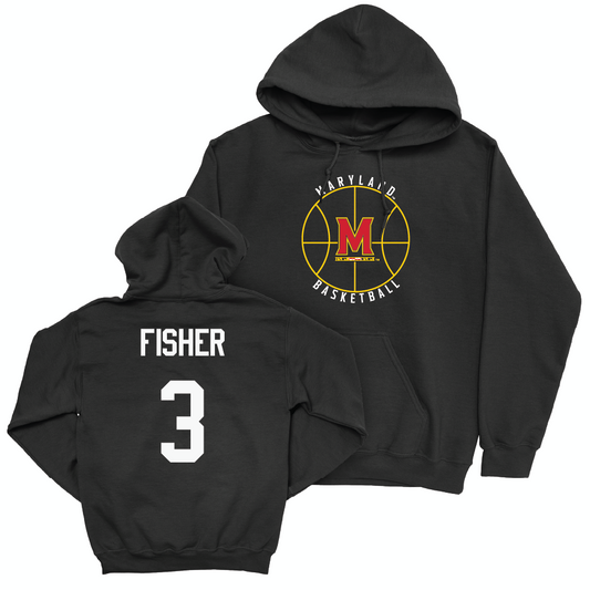 Women's Basketball Black Hardwood Hoodie  - Emily Fisher
