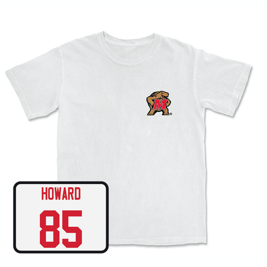 Football White Testudo Comfort Colors Tee - Preston Howard