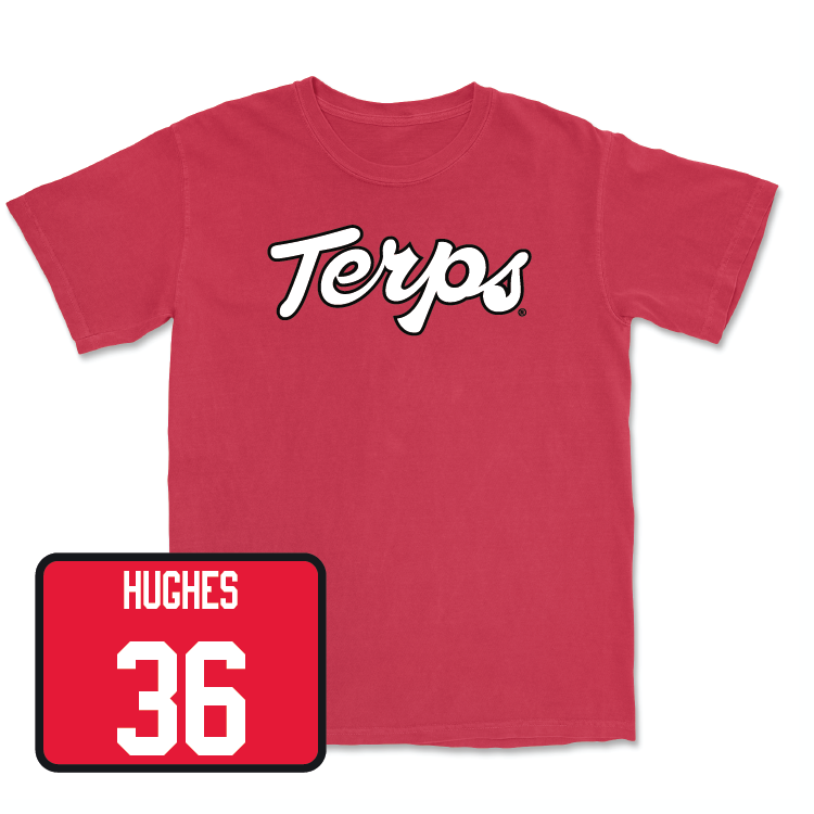 Red Football Script Tee - Alec Hughes