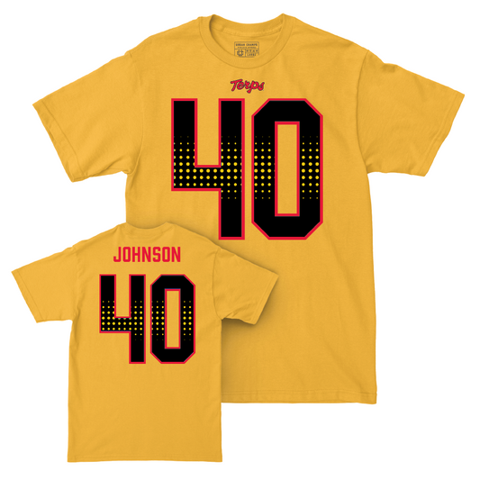 Gold Maryland Football Shirsey Tee  - Taizse Johnson