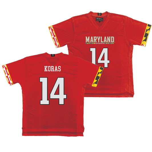 Maryland Men's Lacrosse Red Jersey - Charlie Koras