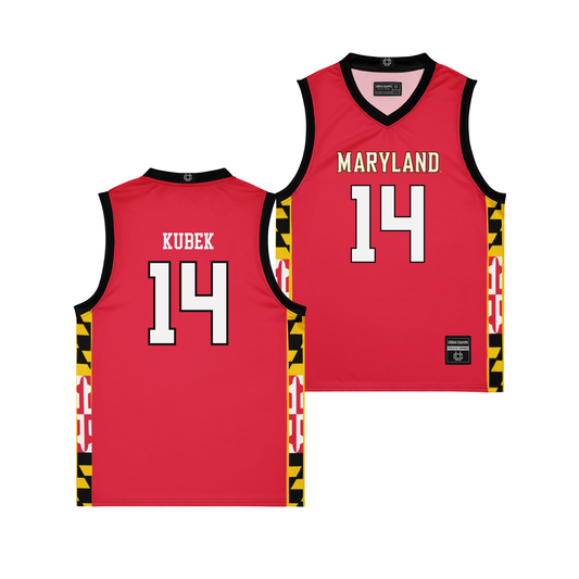 Maryland Women's Red Basketball Jersey - Allie Kubek