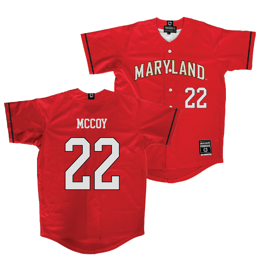 Maryland Baseball Red Jersey - Kyle McCoy
