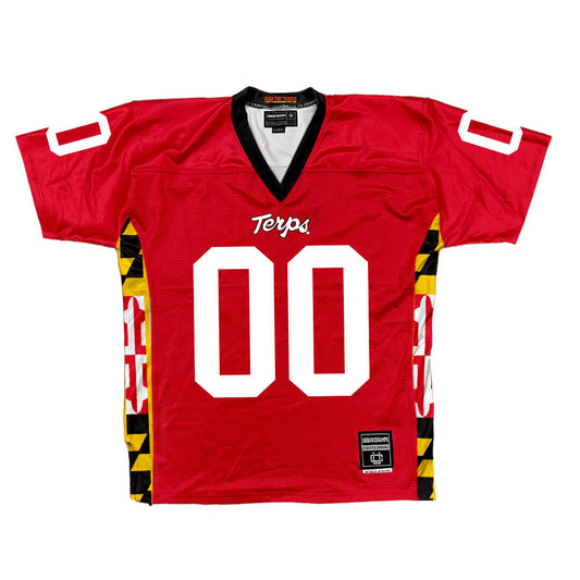 Red Maryland Football Jersey - Taishar Felton