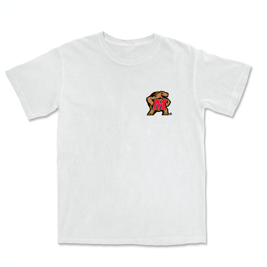 Women's Soccer White Testudo Comfort Colors Tee - Tahirah Turnage