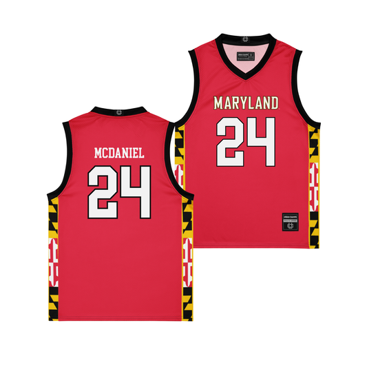 Maryland Women's Red Basketball Jersey - Brianna McDaniel