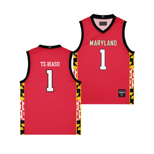 Maryland Women's Red Basketball Jersey   - Sarah Te-Biasu