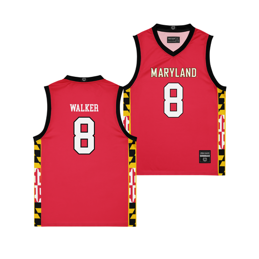 Maryland Women's Red Basketball Jersey   - Kyndal Walker
