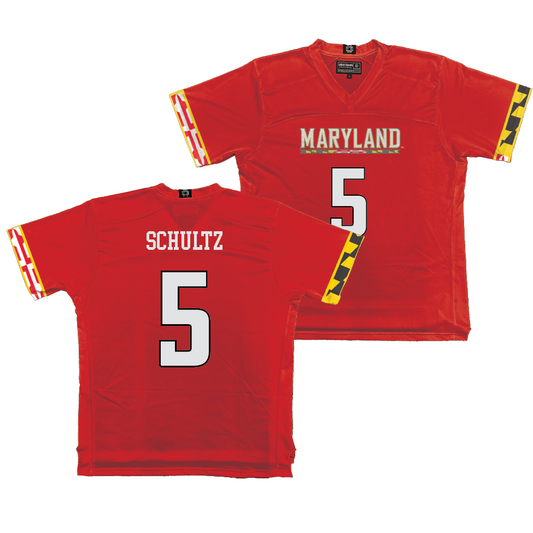 Maryland Men's Lacrosse Red Jersey  - John Schultz