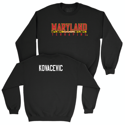 Women's Tennis Black Maryland Crew  - Ema Kovacevic