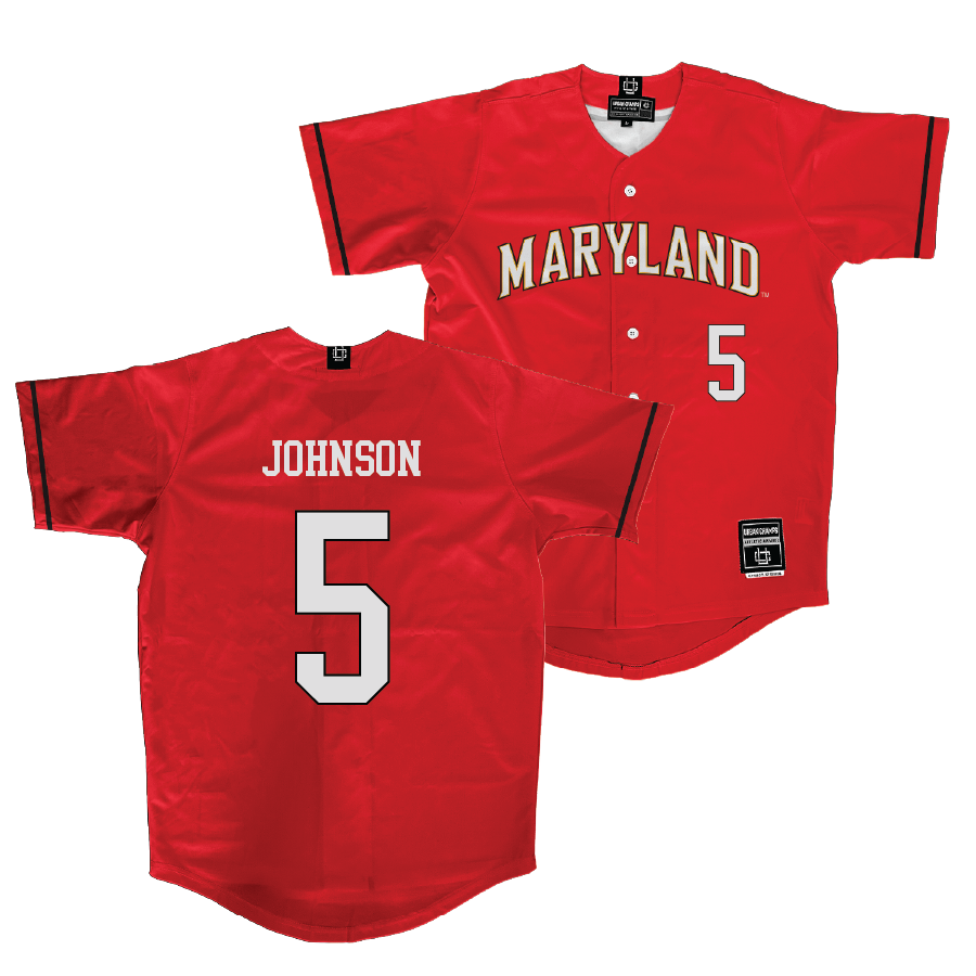 Maryland Baseball Red Jersey  - Andrew Johnson