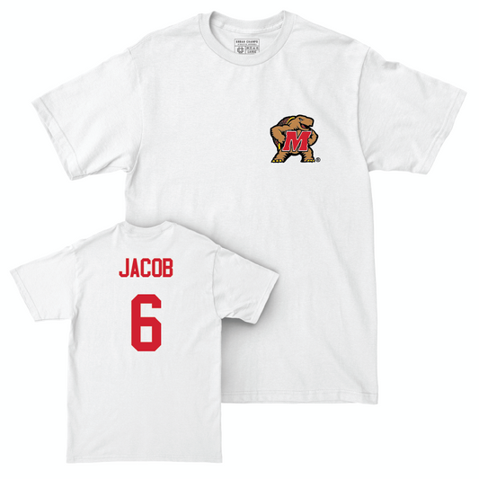 White Football Testudo Comfort Colors Tee  - Brandon Jacob