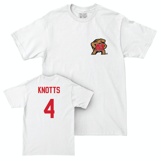 White Football Testudo Comfort Colors Tee  - Shaleak Knotts