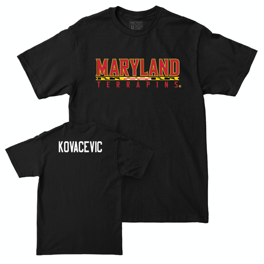 Women's Tennis Black Maryland Tee  - Ema Kovacevic
