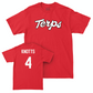 Red Football Script Tee  - Shaleak Knotts