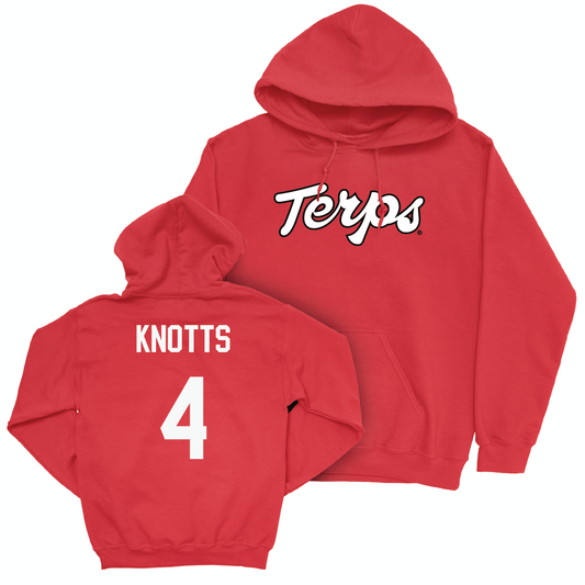 Red Football Script Hoodie  - Shaleak Knotts